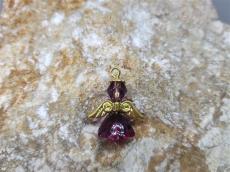 lótuszvirág szoknyás arany színű angyalka fukszia